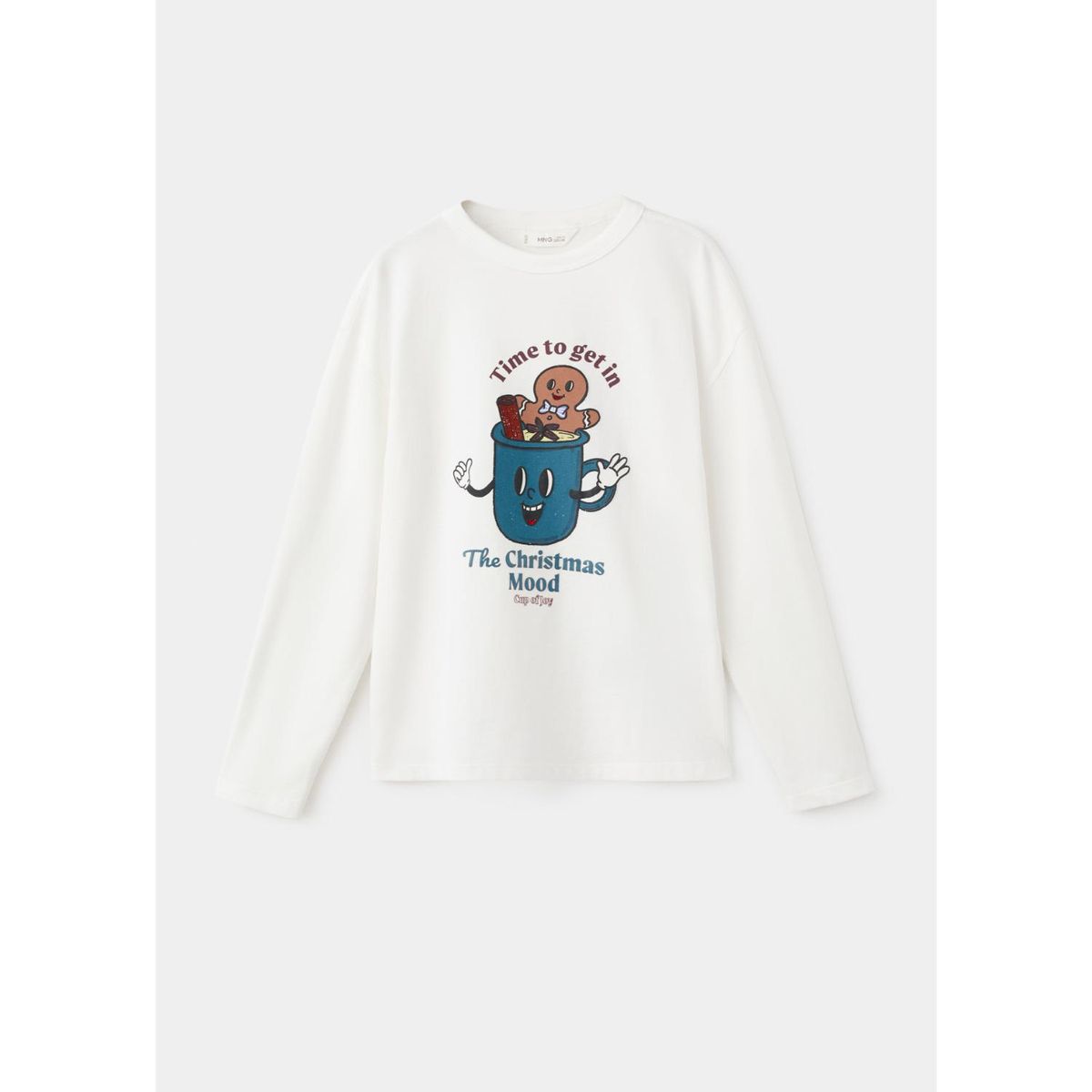 MANGO KIDS - Polo Niño Navidad Manga Larga Algodón Mango Kids