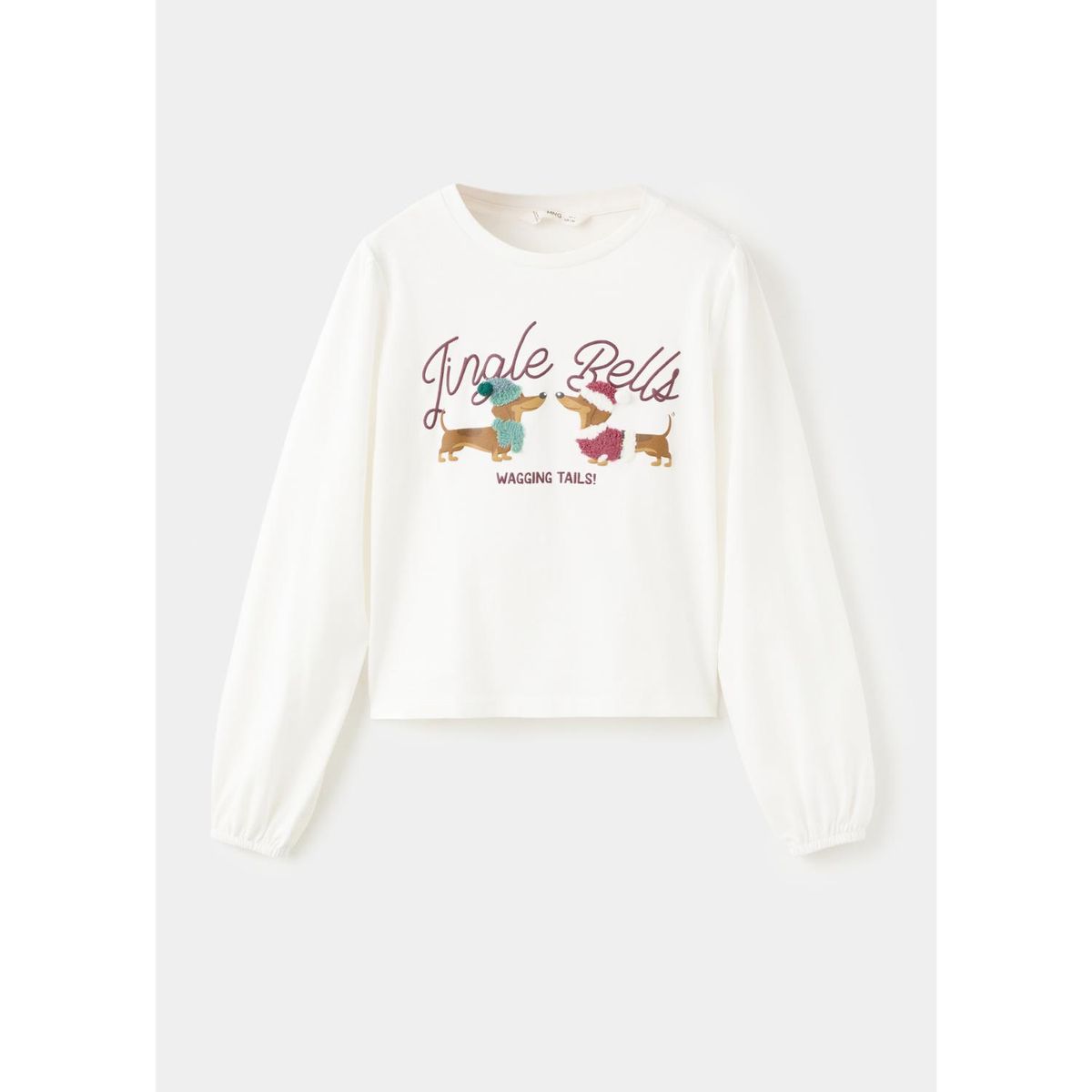 MANGO KIDS - Polo Niña Navidad Manga Larga Algodón Mango Kids