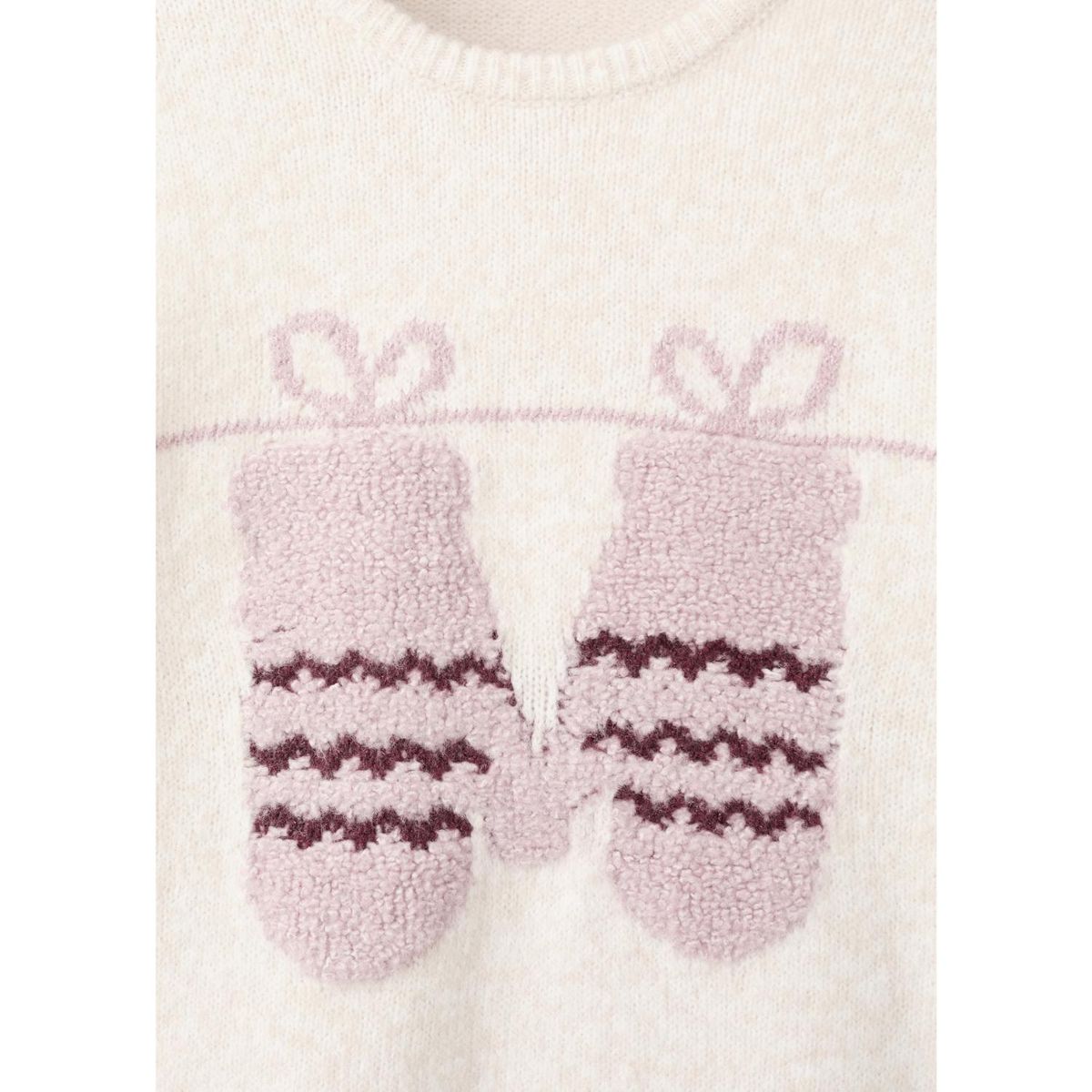 MANGO KIDS - Chompa Niña Navidad Algodón Mango Kids