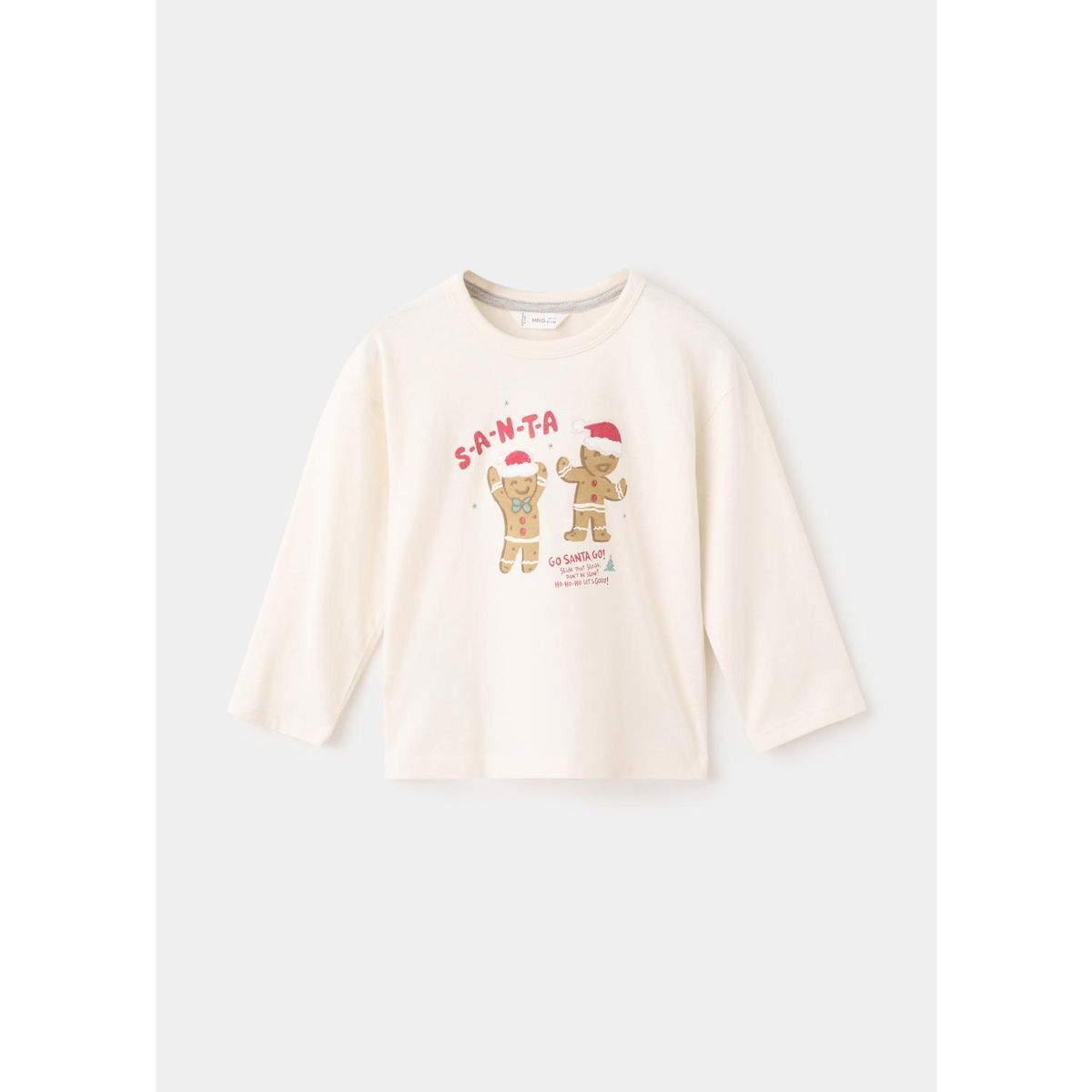 MANGO KIDS - Polo Bebé Niño Navidad Manga Larga Algodón Mango Kids