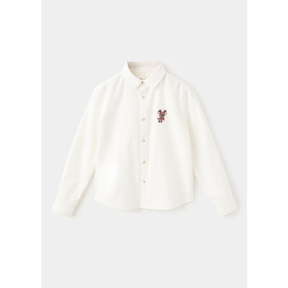 MANGO KIDS - Camisa Bebé Niño Navidad Algodón Mango Kids
