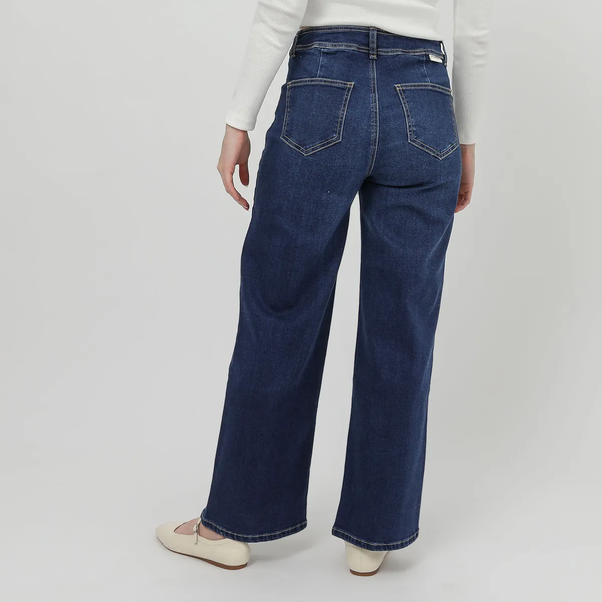 DOO AUSTRALIA - Jean Wide Leg Tiro Alto Mujer Doo Australia