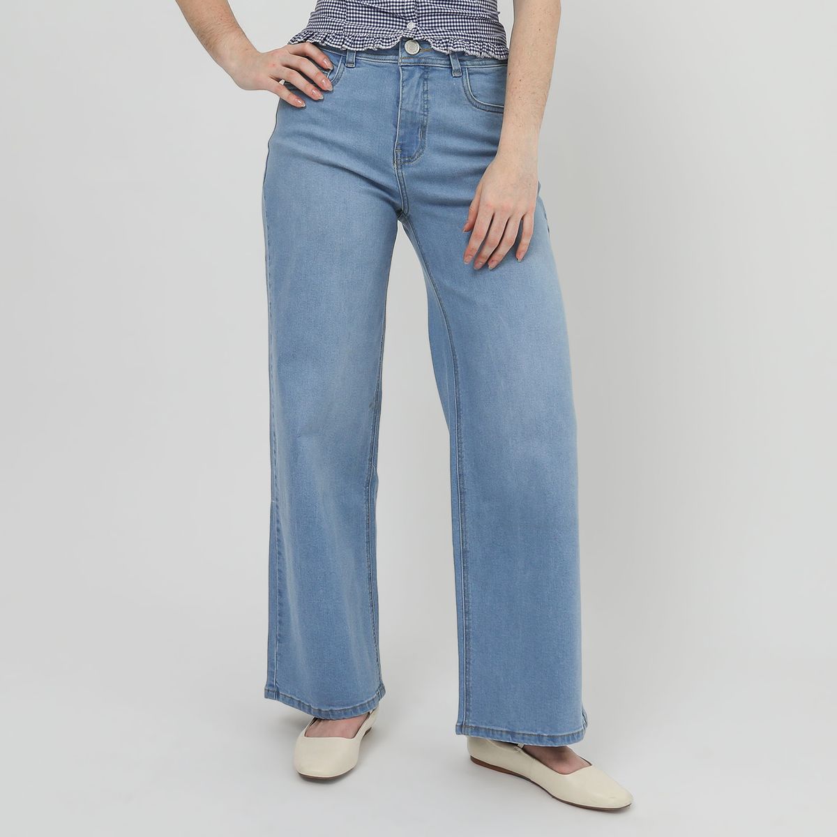 DOO AUSTRALIA - Jean Wide Leg Tiro Alto Mujer Doo Australia