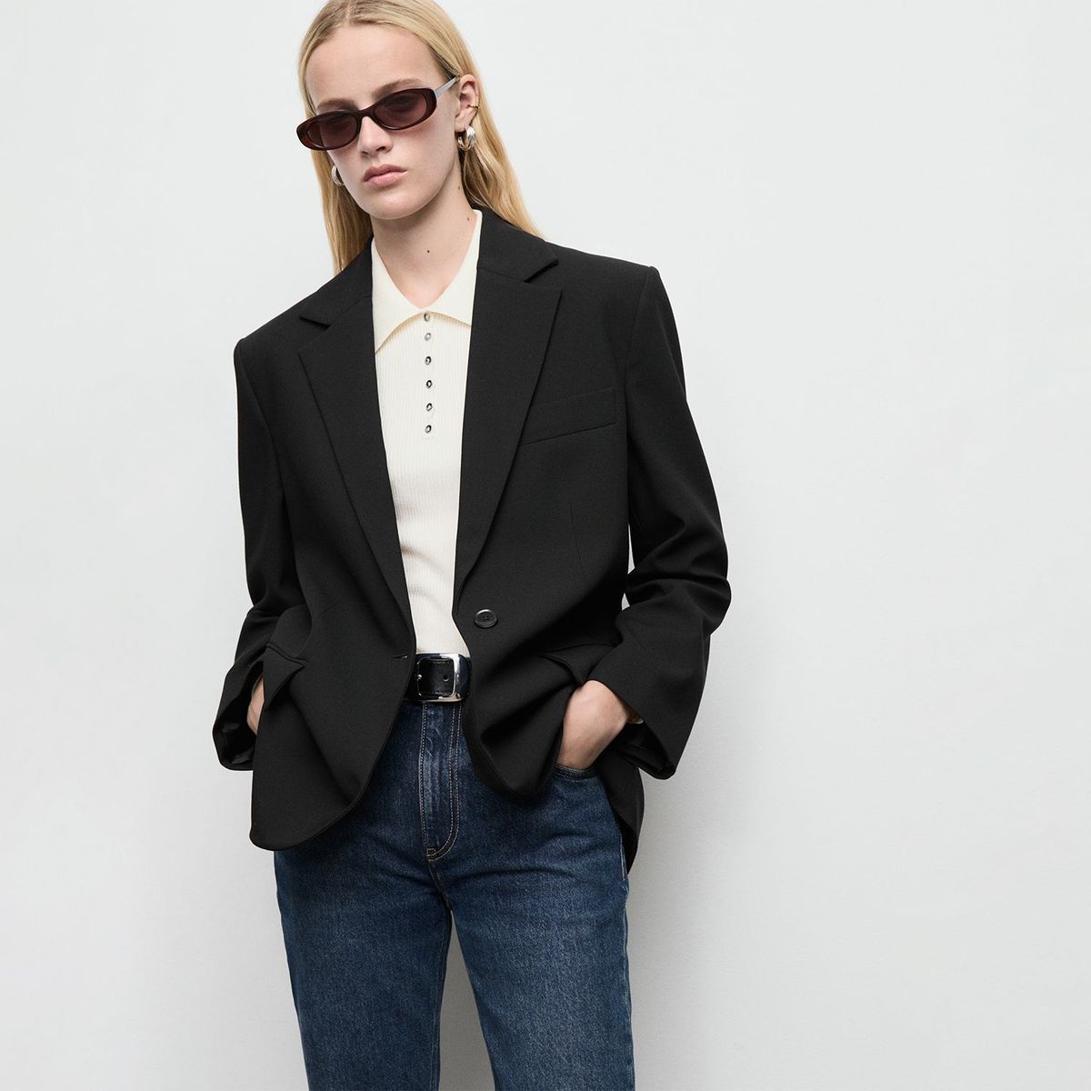 MANGO - Blazer Mujer Mango