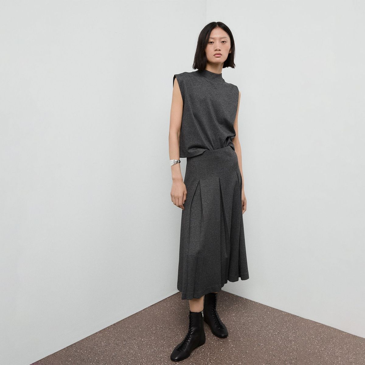 MANGO - Falda Larga Mujer Mango