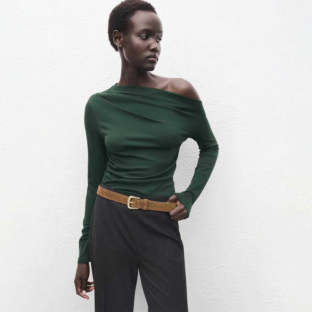 MANGO - Polo Manga Larga Mujer Mango