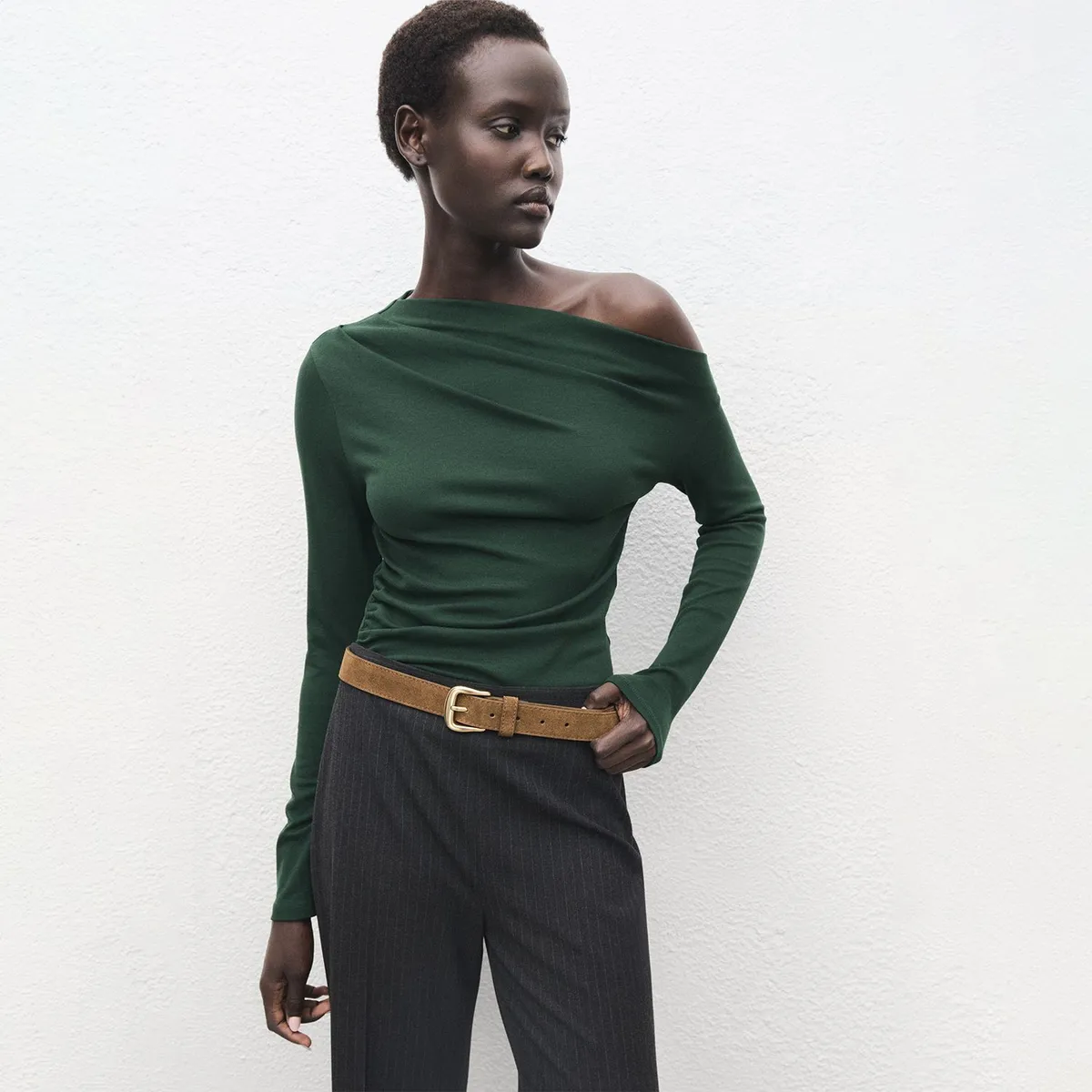 MANGO - Polo Manga Larga Mujer Mango