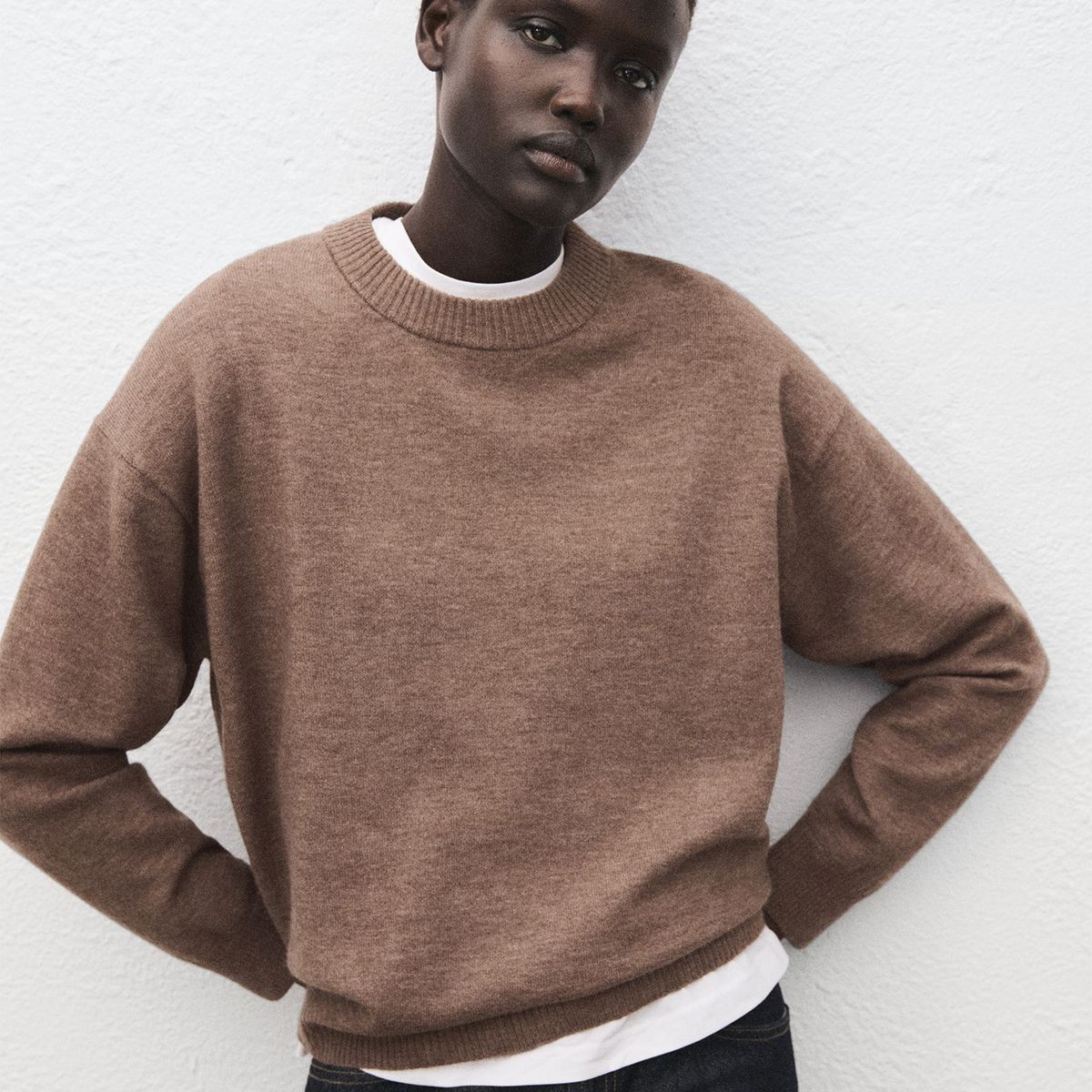 MANGO - Chompa Manga Larga Mujer Mango