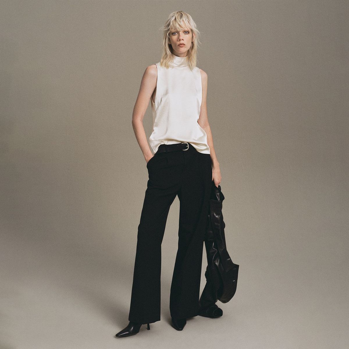 MANGO - Blusa Sin Mangas Mujer Mango