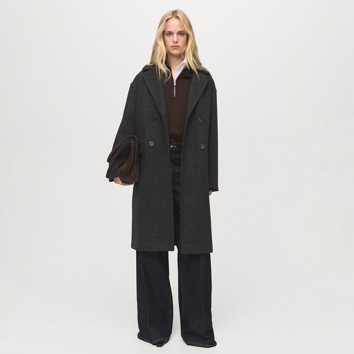 MANGO - Abrigo Largo Mujer Mango