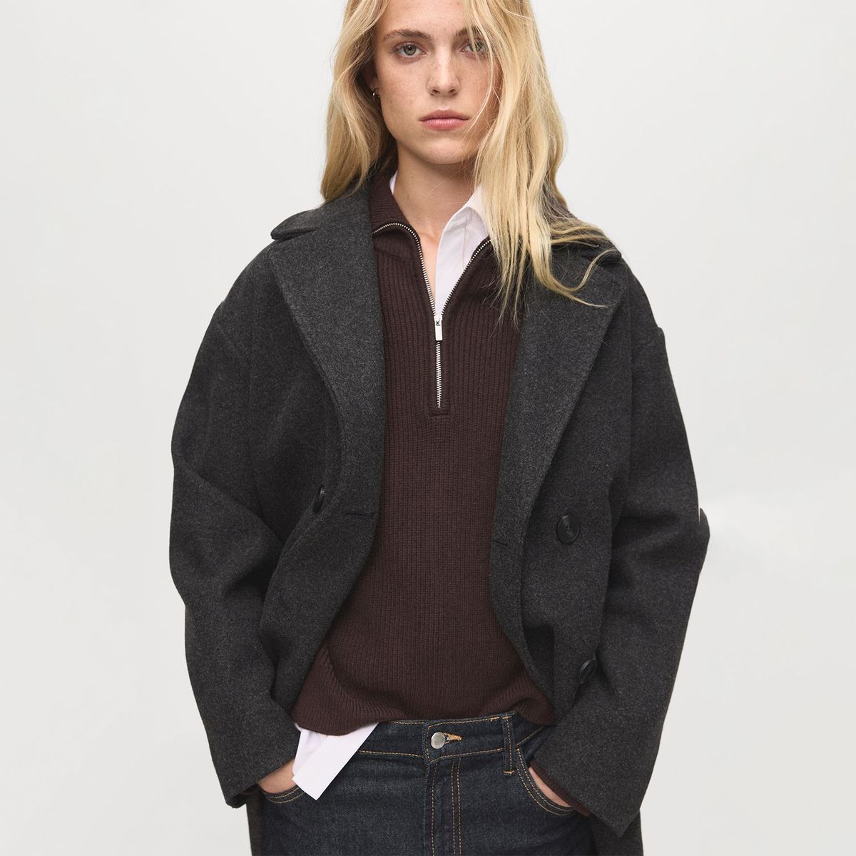 MANGO - Abrigo Largo Mujer Mango