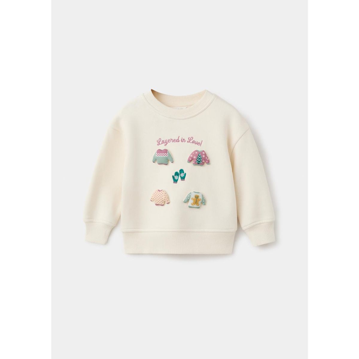 MANGO KIDS - Polera Bebé Niña Navidad Algodón Mango Kids