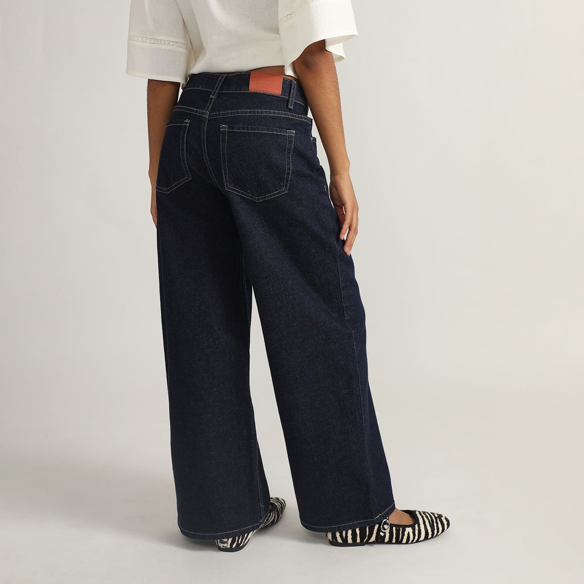 DENIMLAB - Jean Wide Leg Tiro Medio Mujer Denimlab