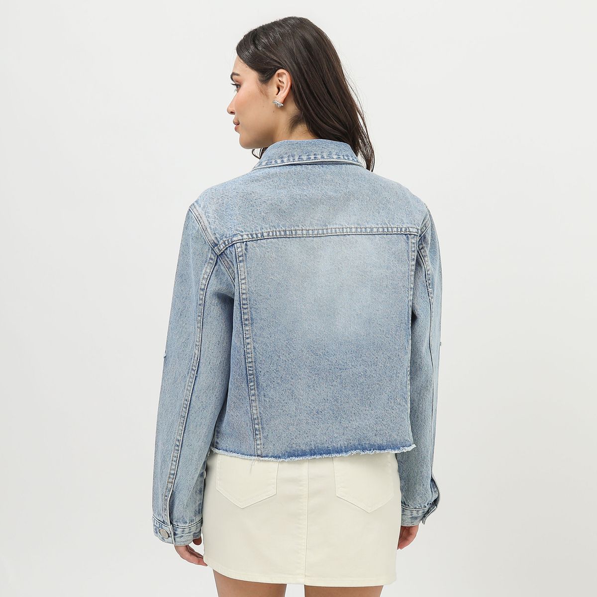 SYBILLA - Casaca Denim Mujer Sybilla