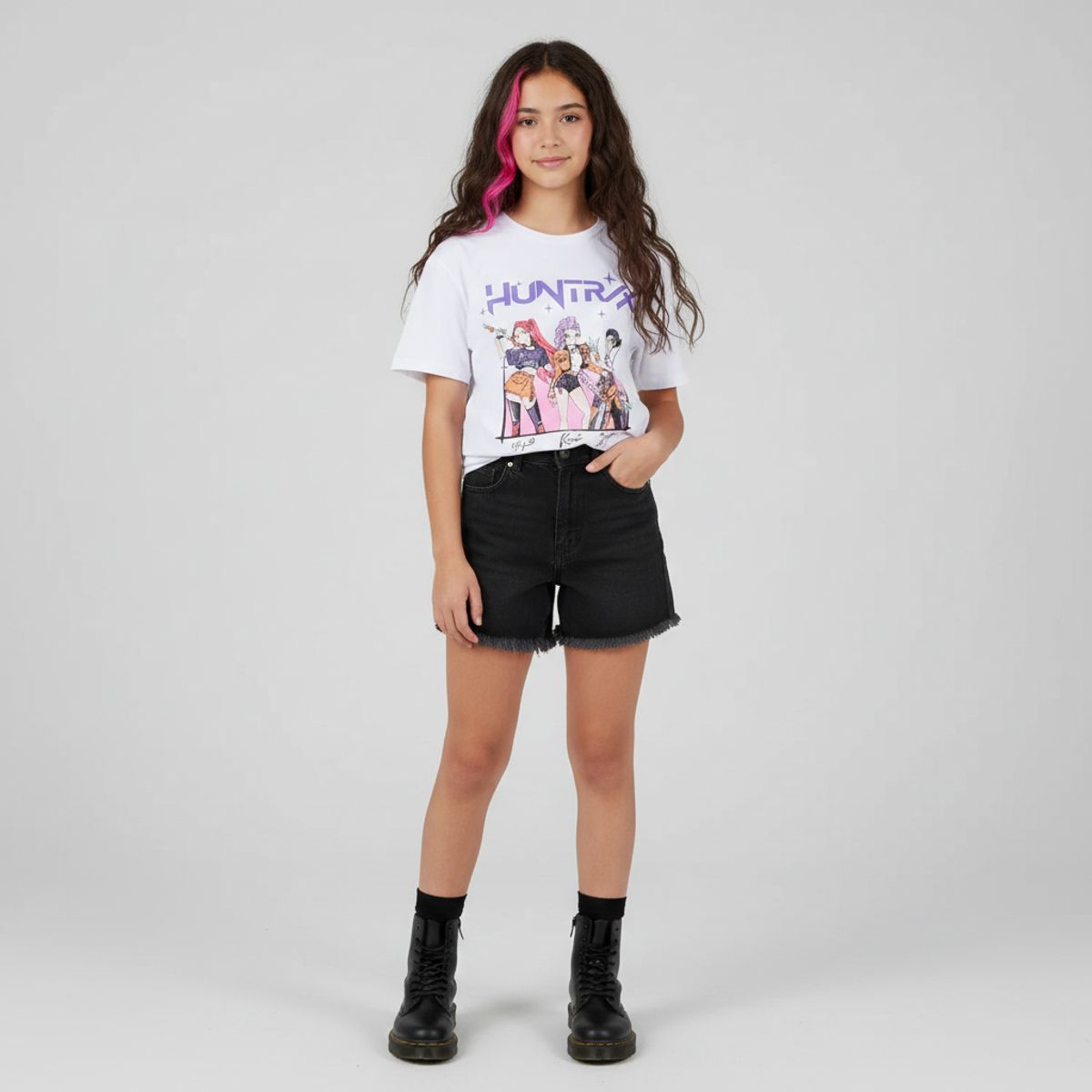 KPOP DEMON HUNTERS - Polo Niña Manga Corta Algodón K-Pop Demon Hunters