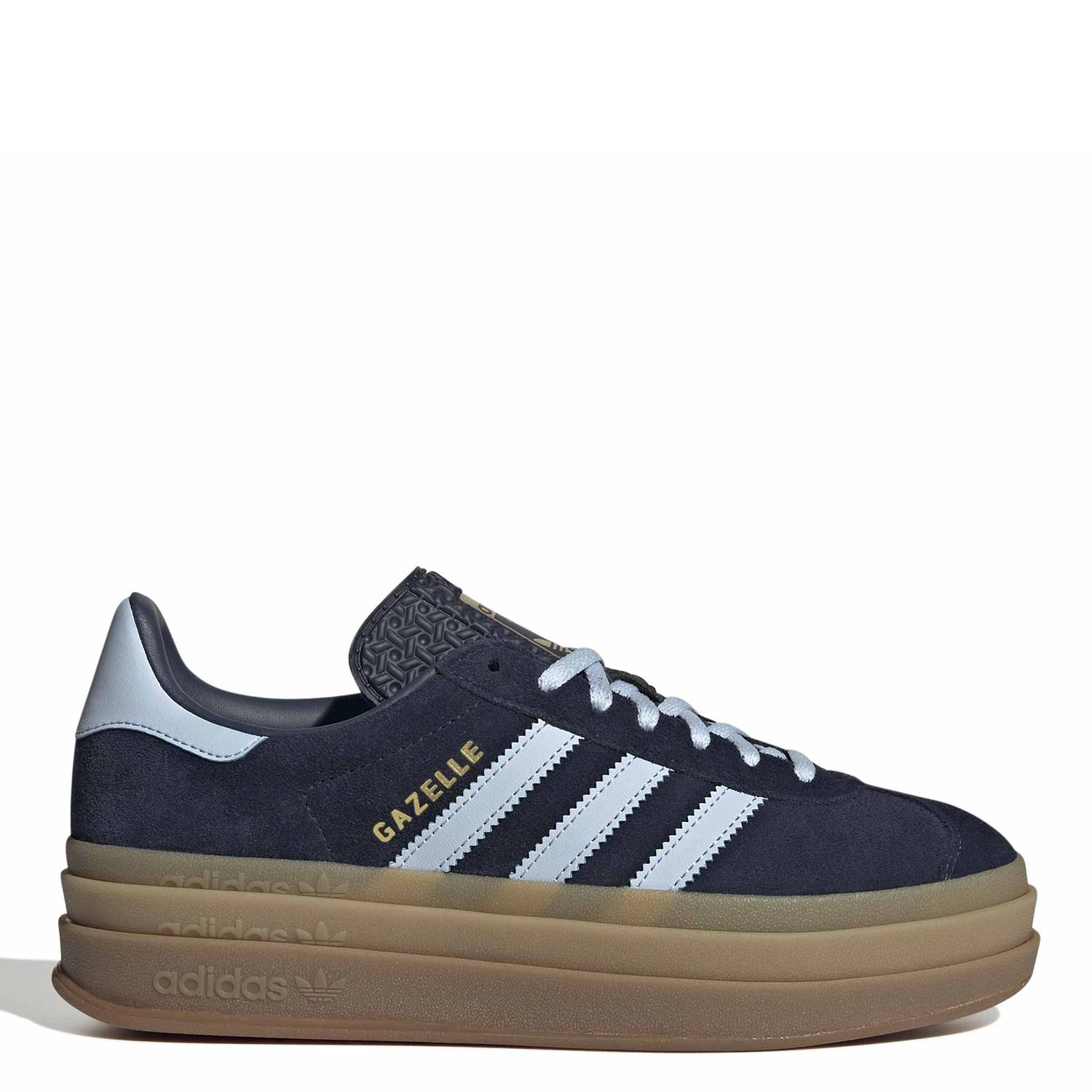 adidas gazelle silver green womens adidas Originals Junior Gazelle Trainer - Navy main image 0