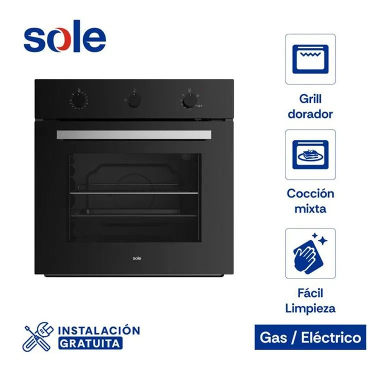 Horno Emp Gas Mix Class Sole 60cm Sole | Falabella Perú