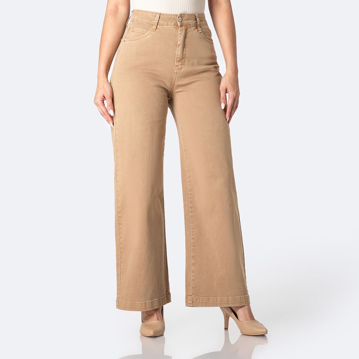 PIONIER - Jean Wide Leg Tiro Alto Mujer Pionier