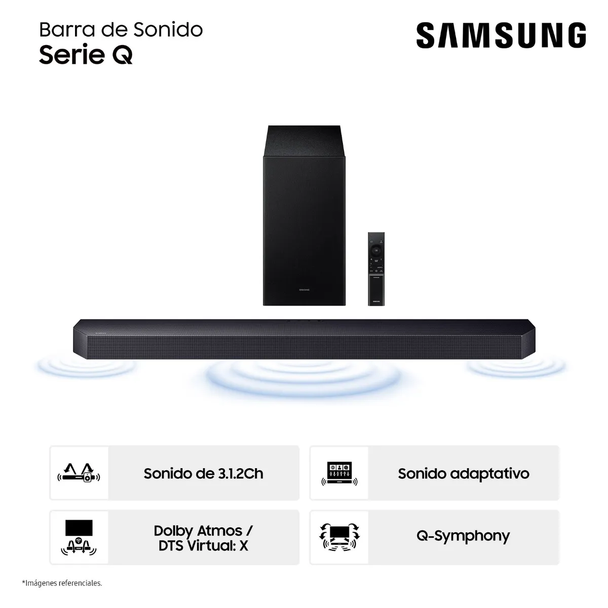 SAMSUNG - Soundbar Samsung Hw-q600f/pe
