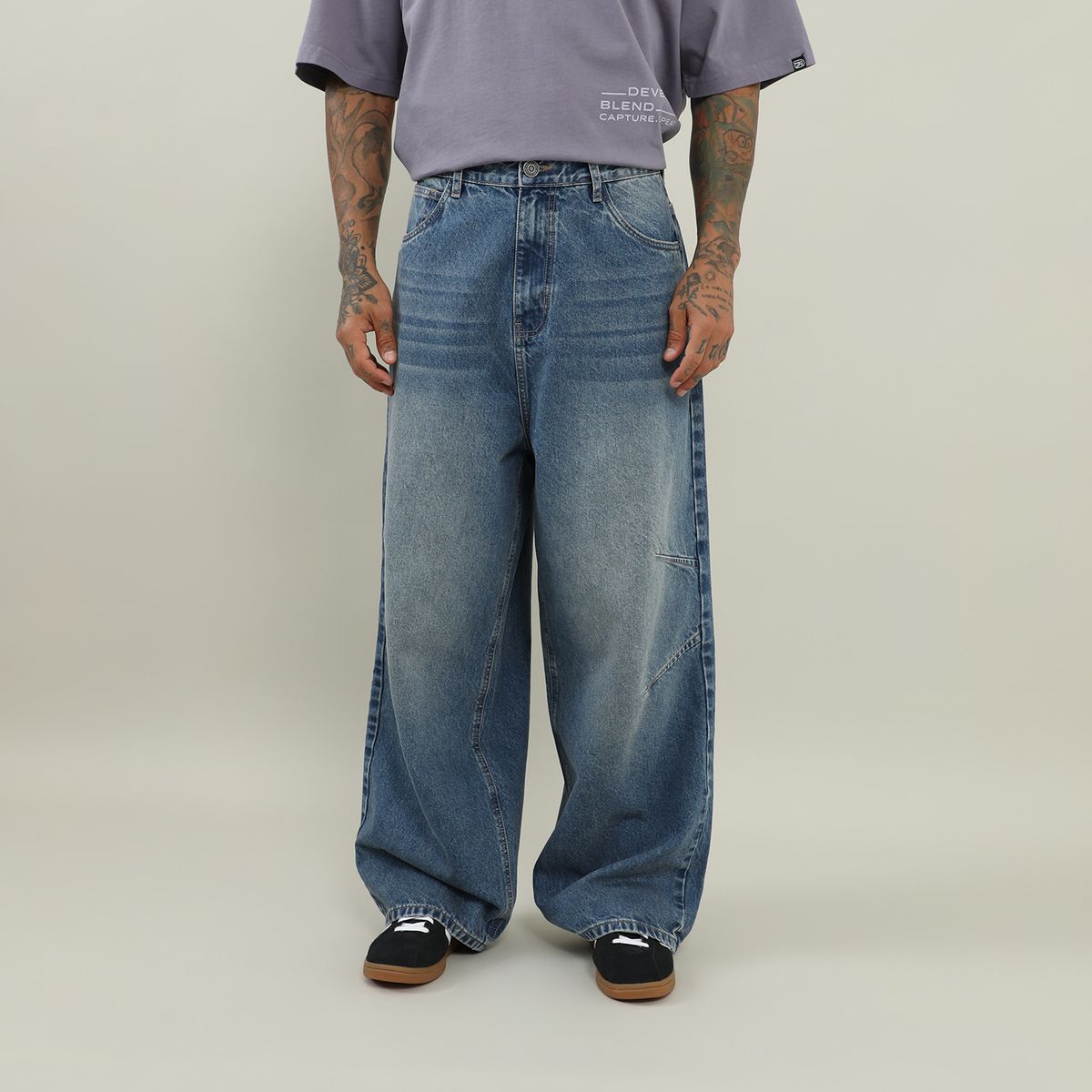 DENIMLAB - Jean Hombre Super Baggy Denimlab