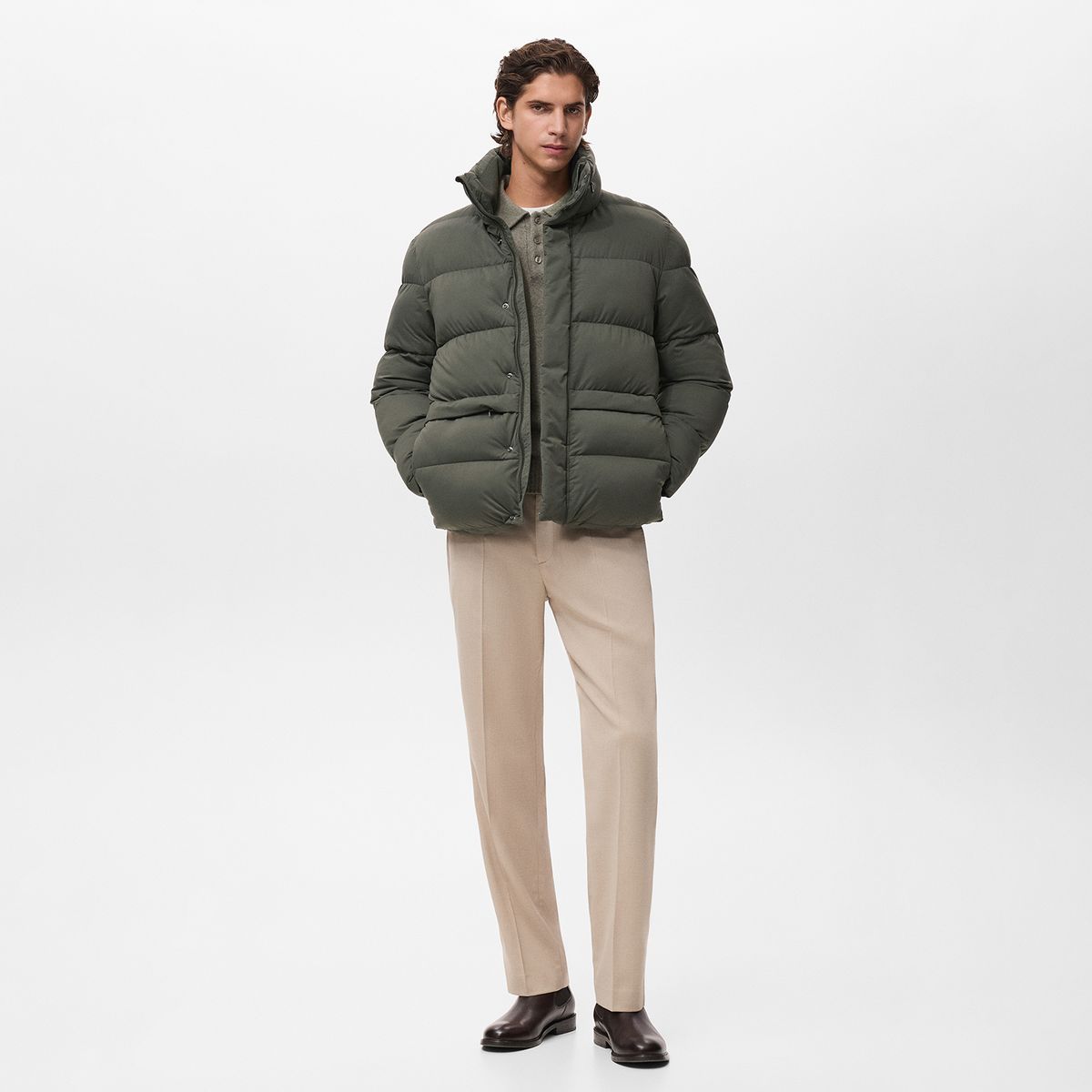 MANGO - Casaca Anorak Corto Acolchado Mango Man