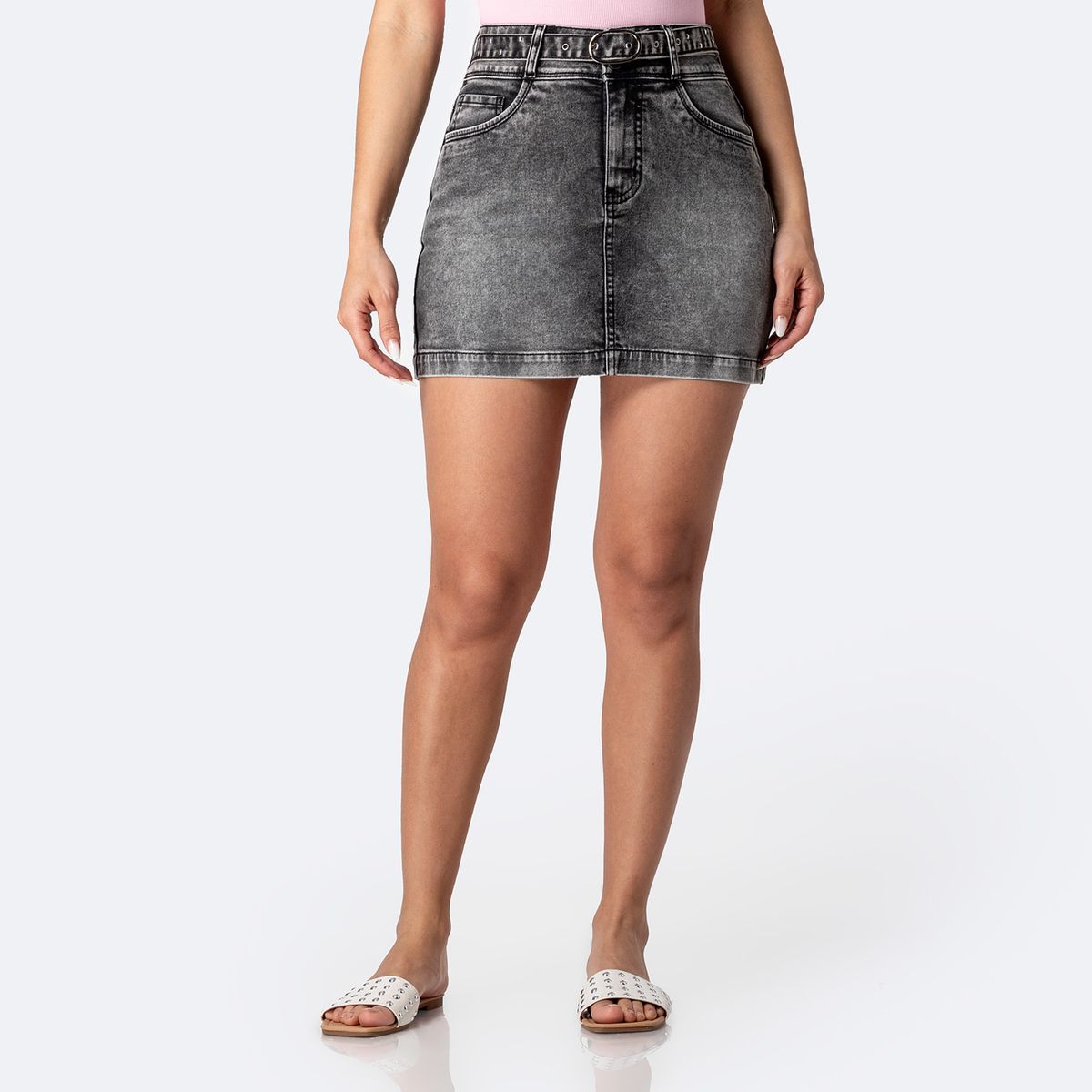 PIONIER - Falda Short Denim Mujer Pionier
