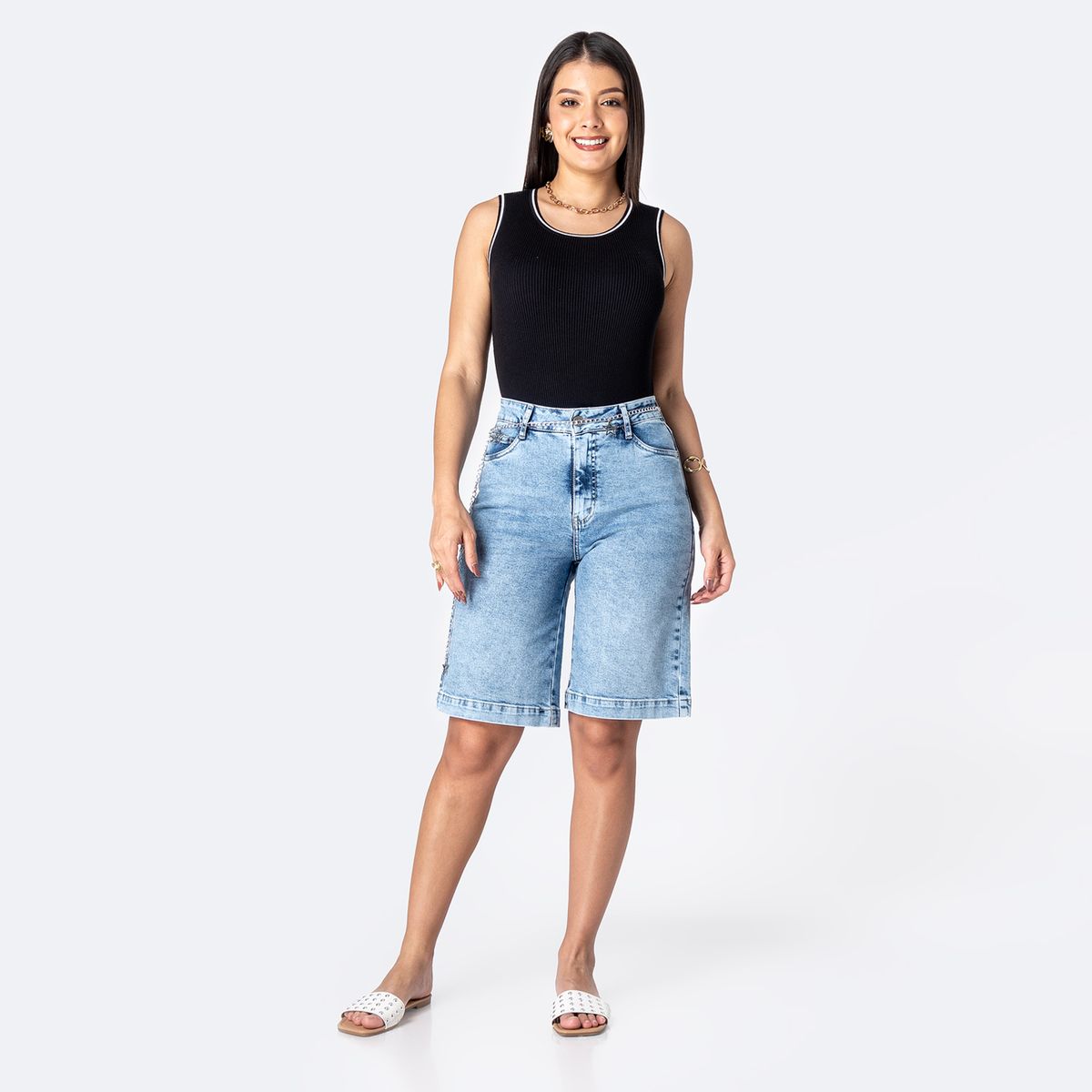 PIONIER - Bermuda Denim Mujer Pionier