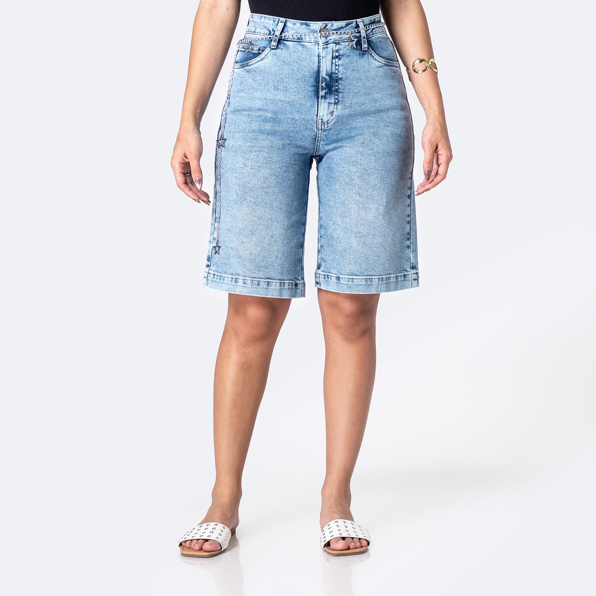 PIONIER - Bermuda Denim Mujer Pionier