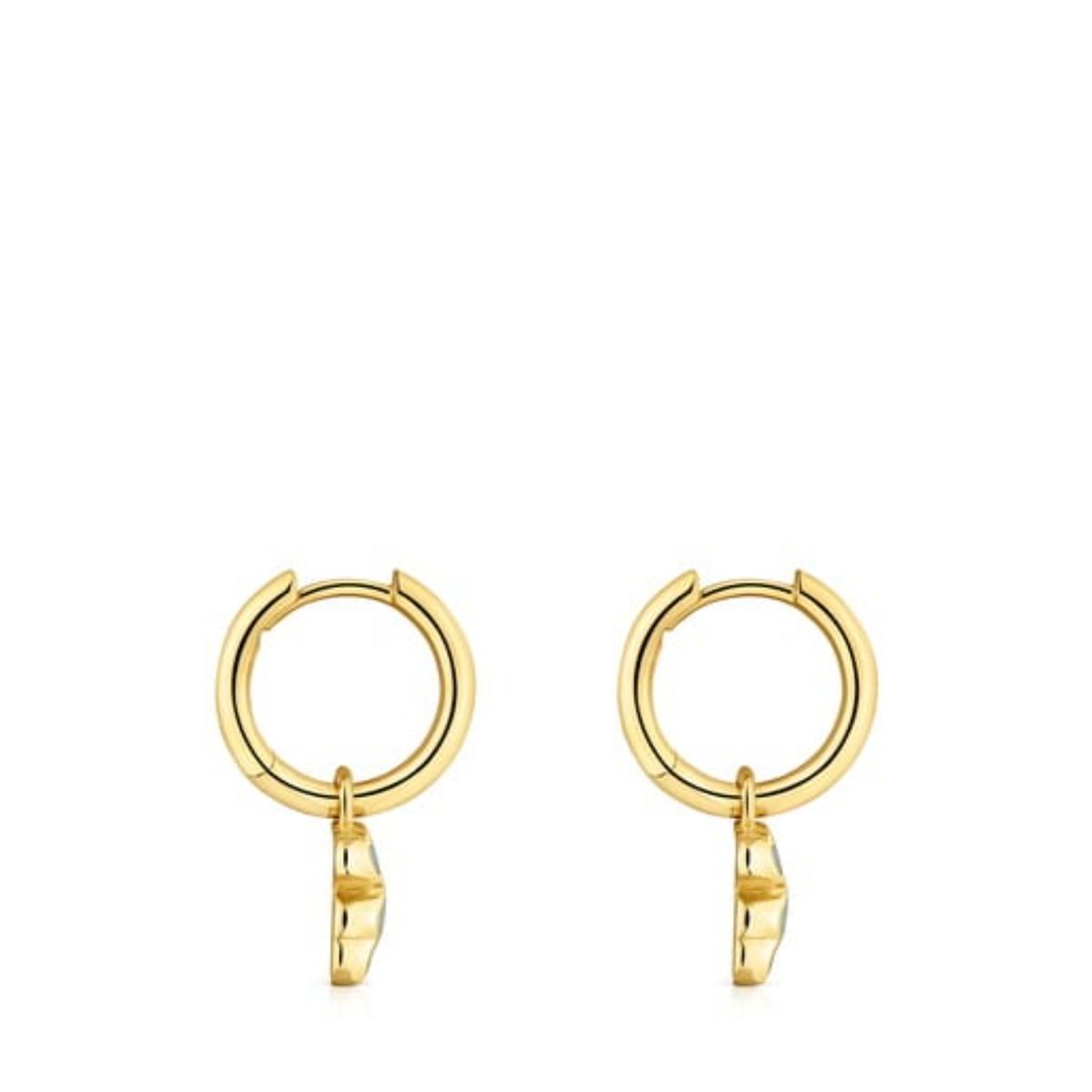 TOUS - Arete Baño Oro 18kt Lgg Zafiro Oso