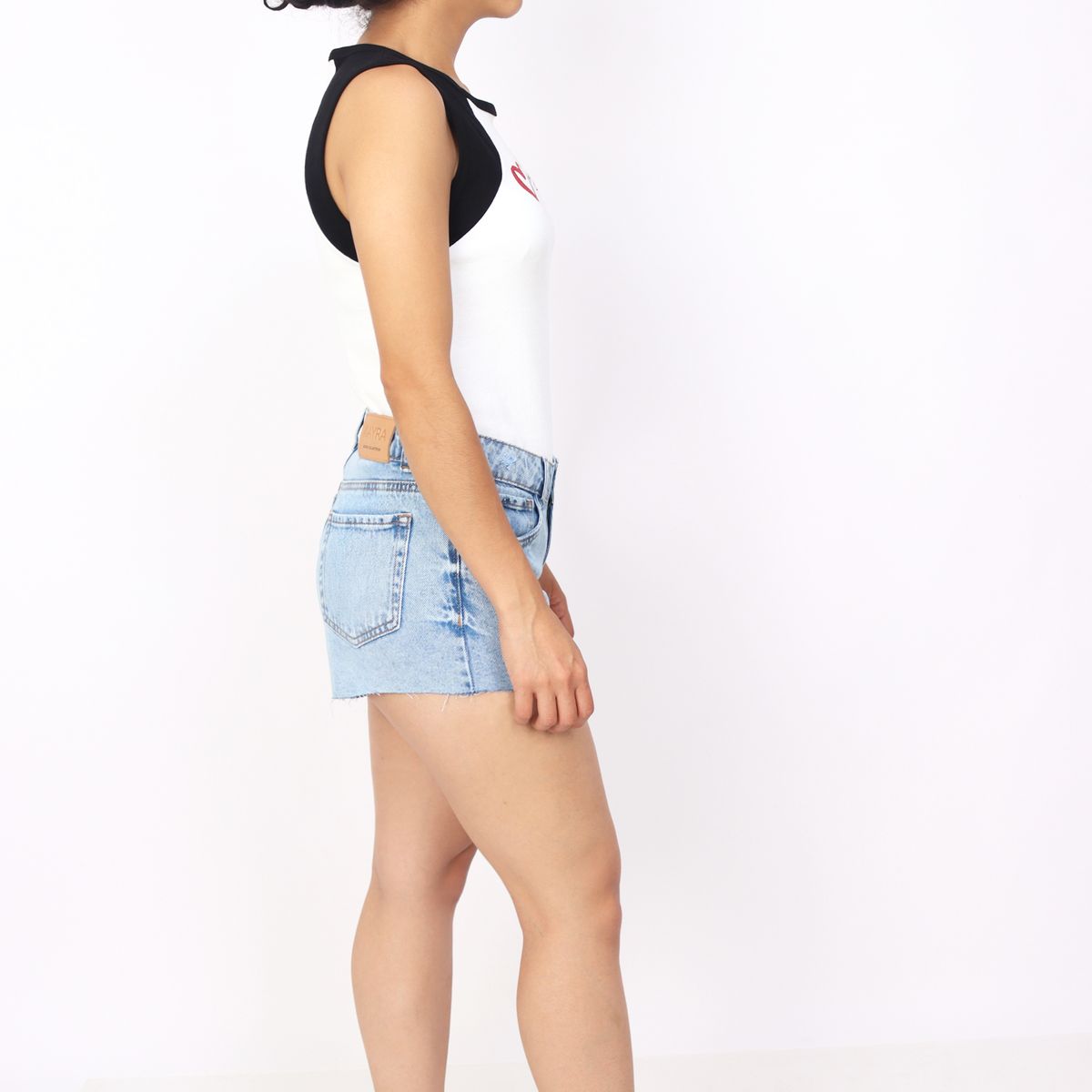 KAYRA POBLET - Short Jean Mujer Low Rise