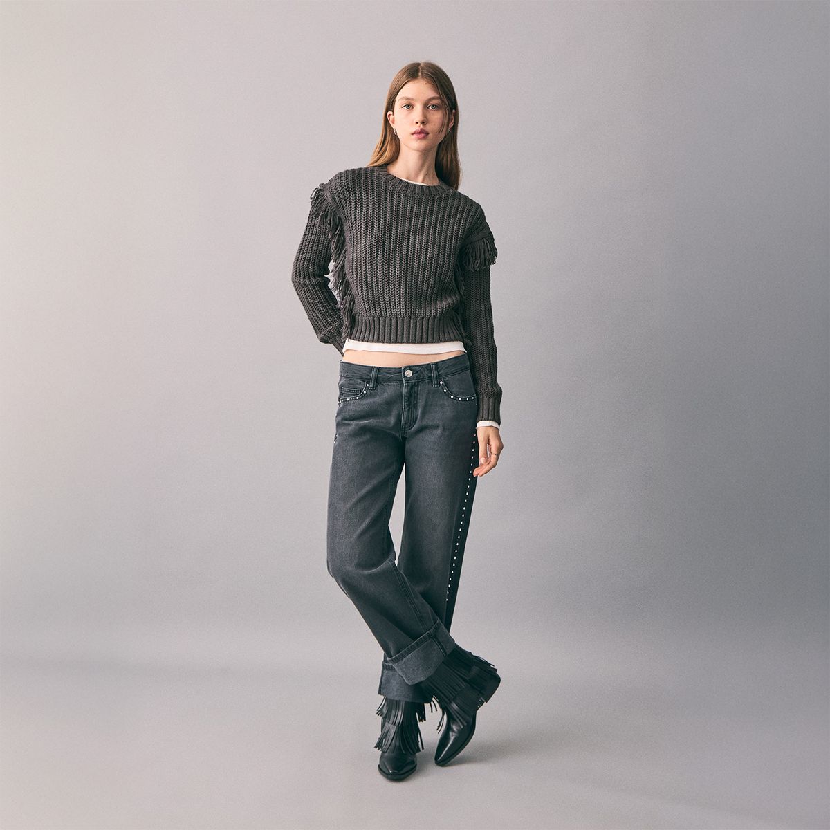 MANGO TEEN - Chompa Manga Larga Mujer Mango Teen