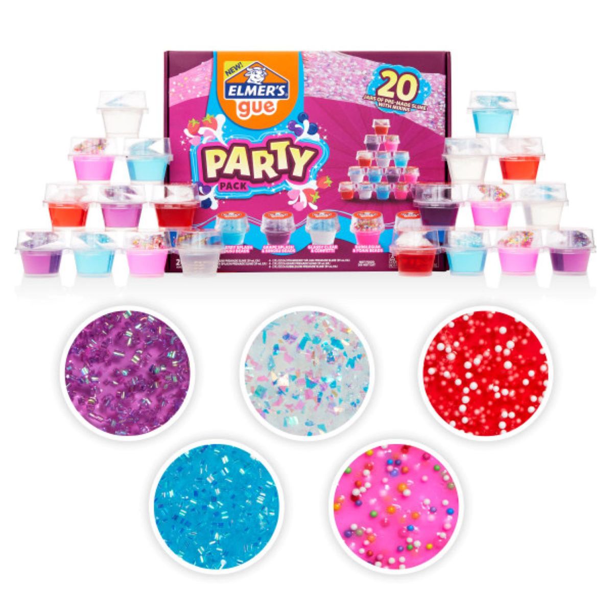  - Elmer?s Slime Pack 20 piezas