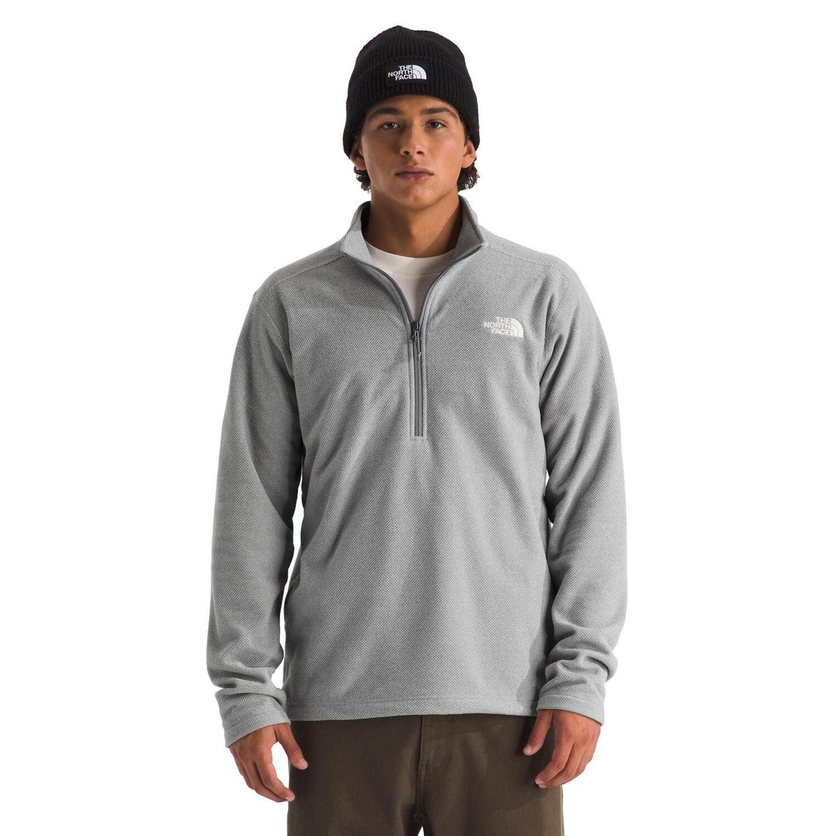 THE NORTH FACE - Casaca Polar Textured Cap Rock 1/4 Zip Hombre The North Face