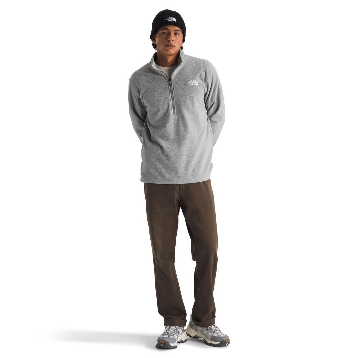 THE NORTH FACE - Casaca Polar Textured Cap Rock 1/4 Zip Hombre The North Face