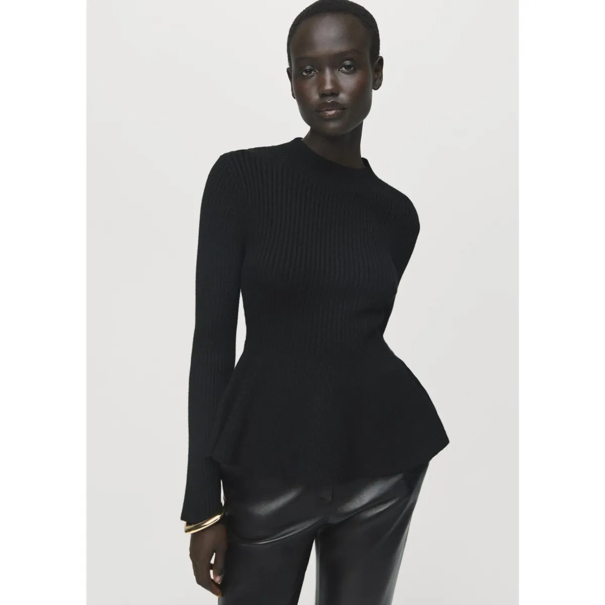 MANGO - Chompa Peplum Mujer Mango