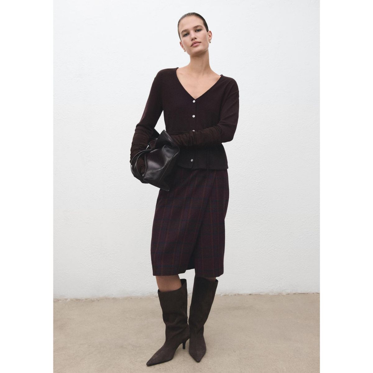 MANGO - Cardigan Manga Larga Mujer Mango