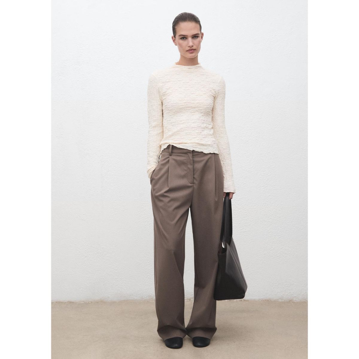 MANGO - Polo Manga Larga Mujer Mango