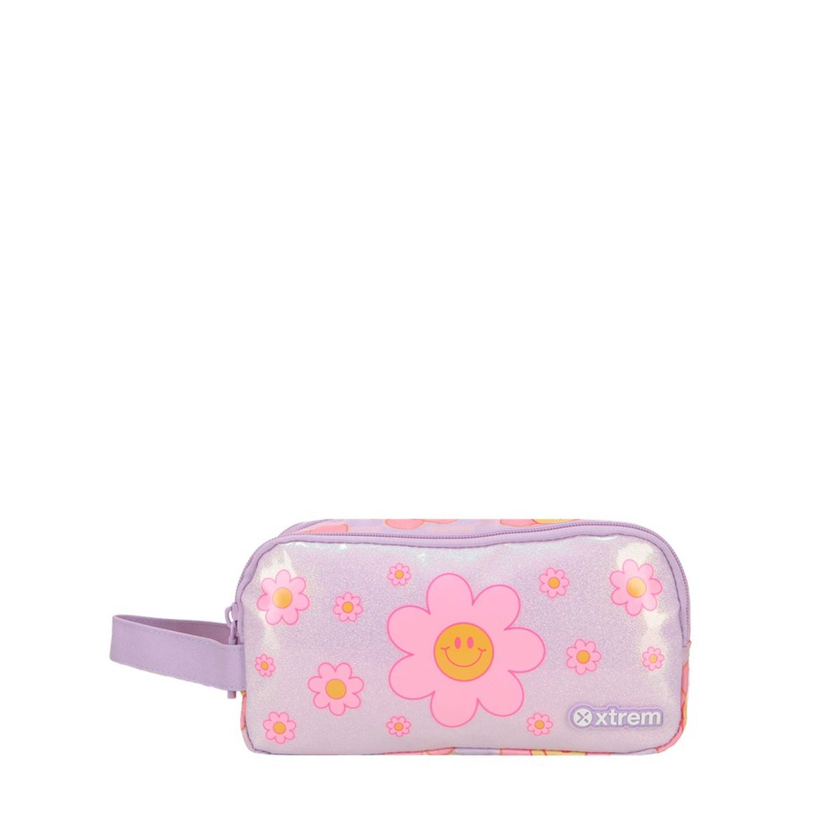 XTREM - Cartuchera Niña University+ 6xt Lilac Flowers Xtrem