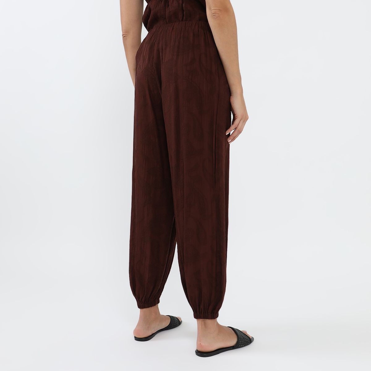 BASEMENT - Pantalón Bombacho Tiro Alto Mujer Basement