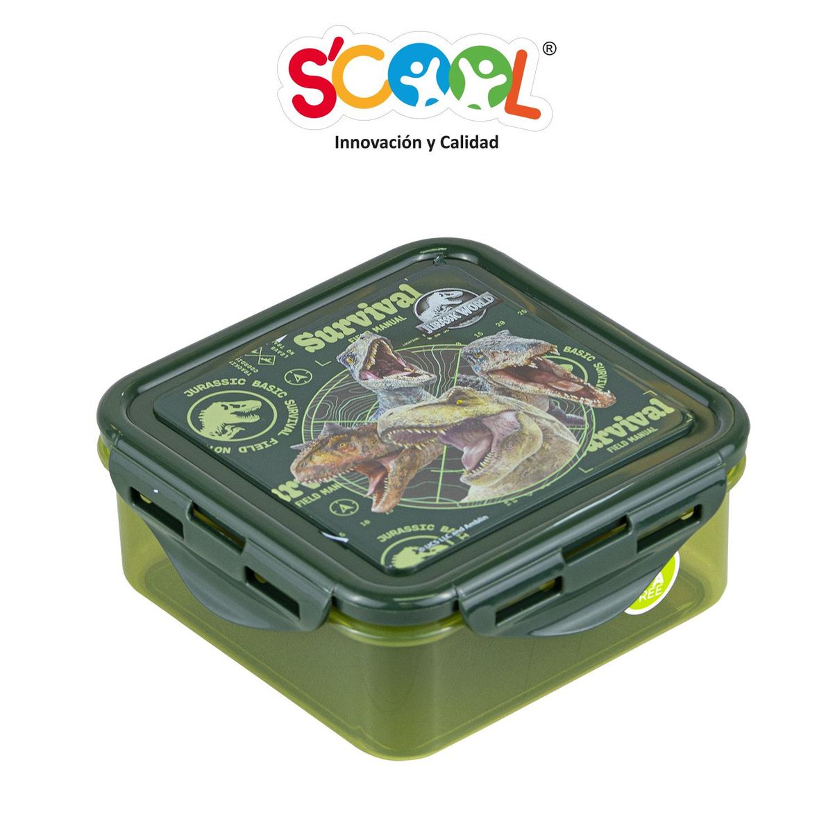 JURASSIC PARK - Taper Cuadrado 590ml Jurassic