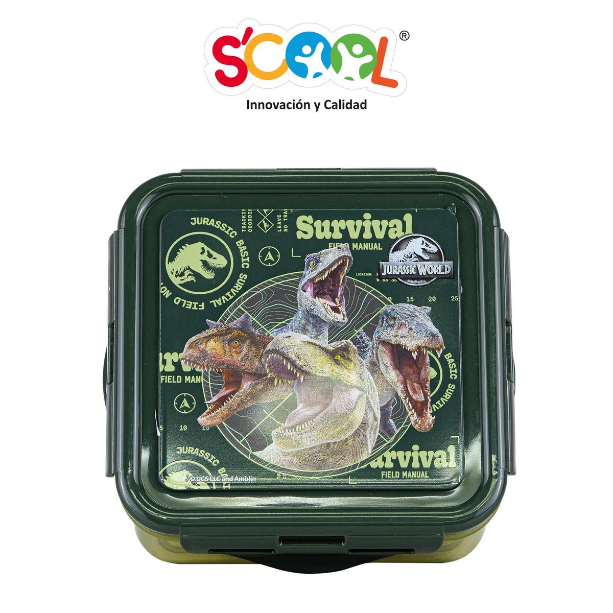 JURASSIC PARK - Taper Cuadrado 590ml Jurassic