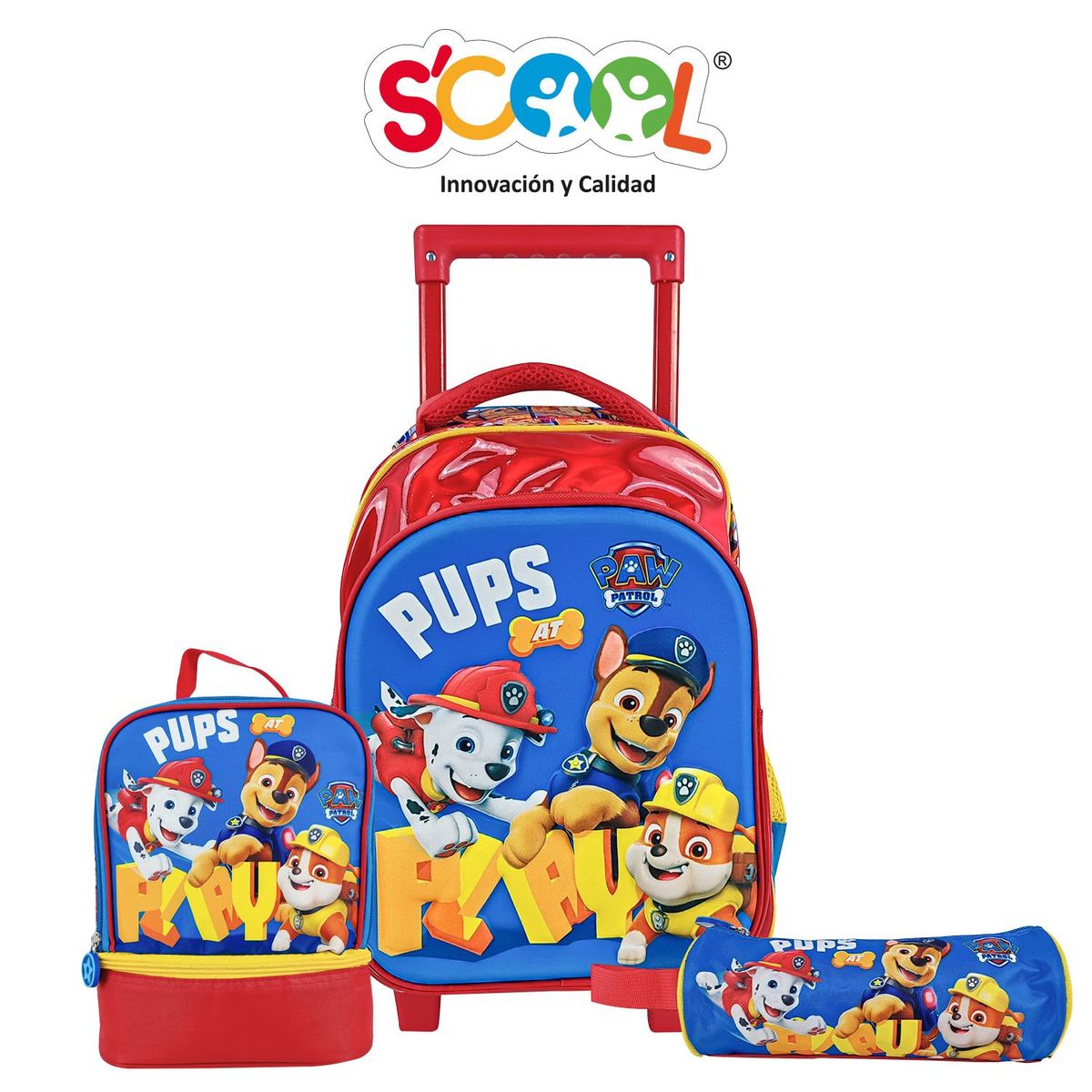 PAW PATROL - Set Mochila Con Ruedas 3D Paw Patrol