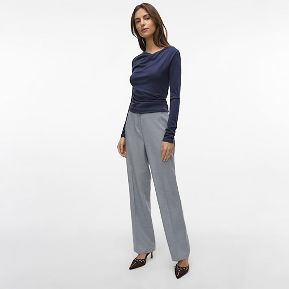 VERO MODA - Jean Straight Tiro Medio Mujer Vero Moda