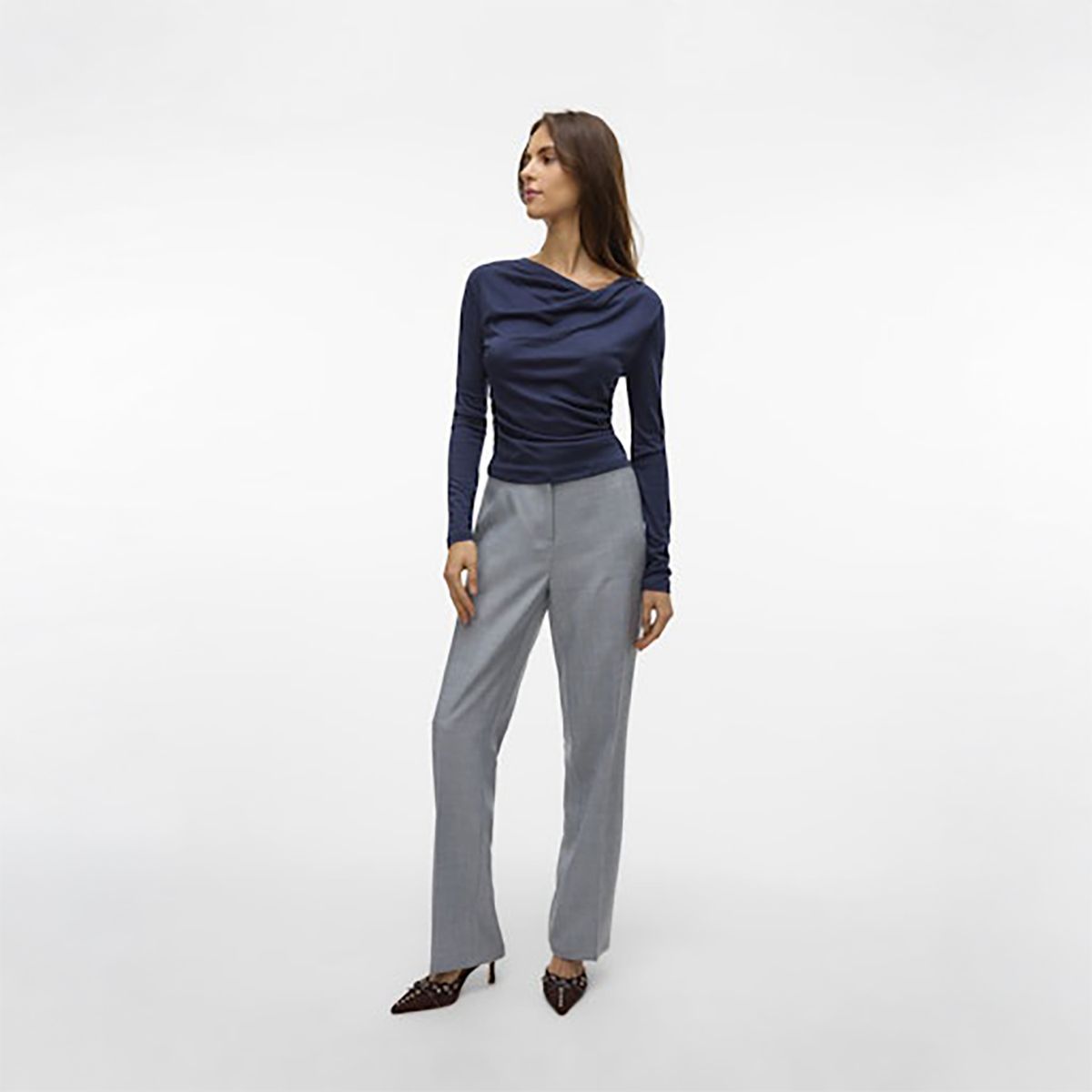 VERO MODA - Jean Straight Tiro Medio Mujer Vero Moda