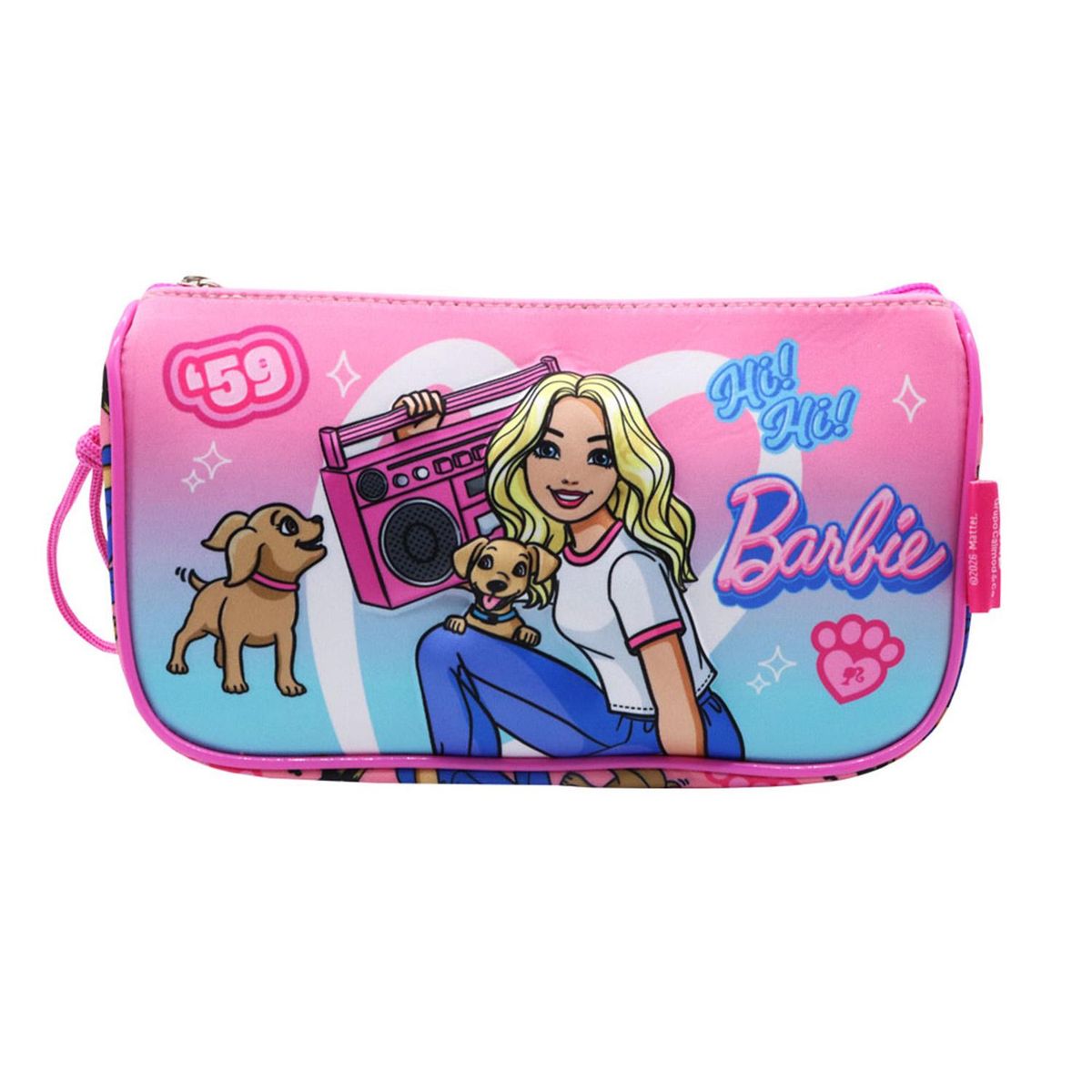 BARBIE - Set Mochila De Ruedas + Lonchera + Cartuchera Barbie