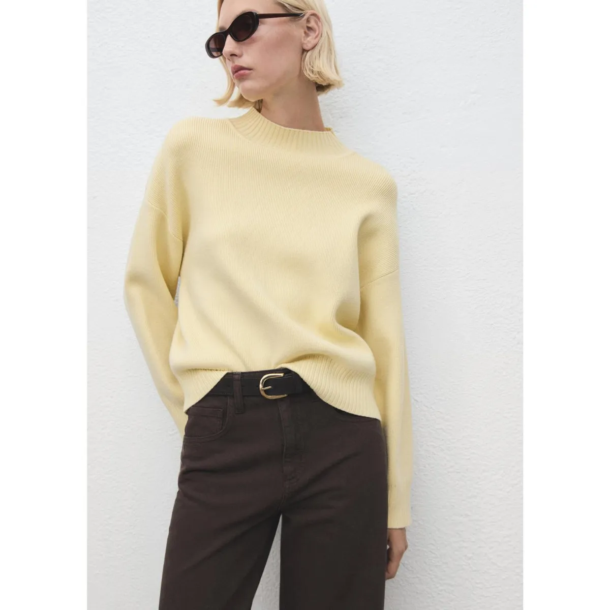 MANGO - Chompa Manga Larga Mujer Mango