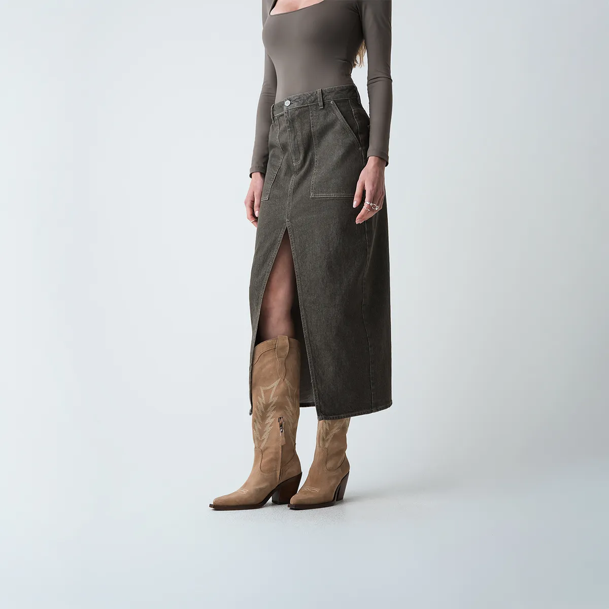 NAF NAF - Falda Larga Mujer Naf Naf