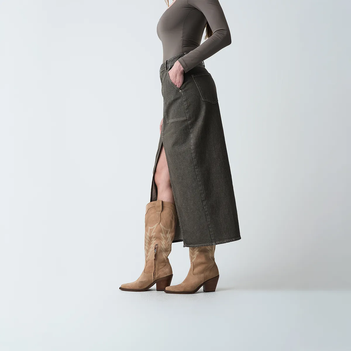 NAF NAF - Falda Larga Mujer Naf Naf