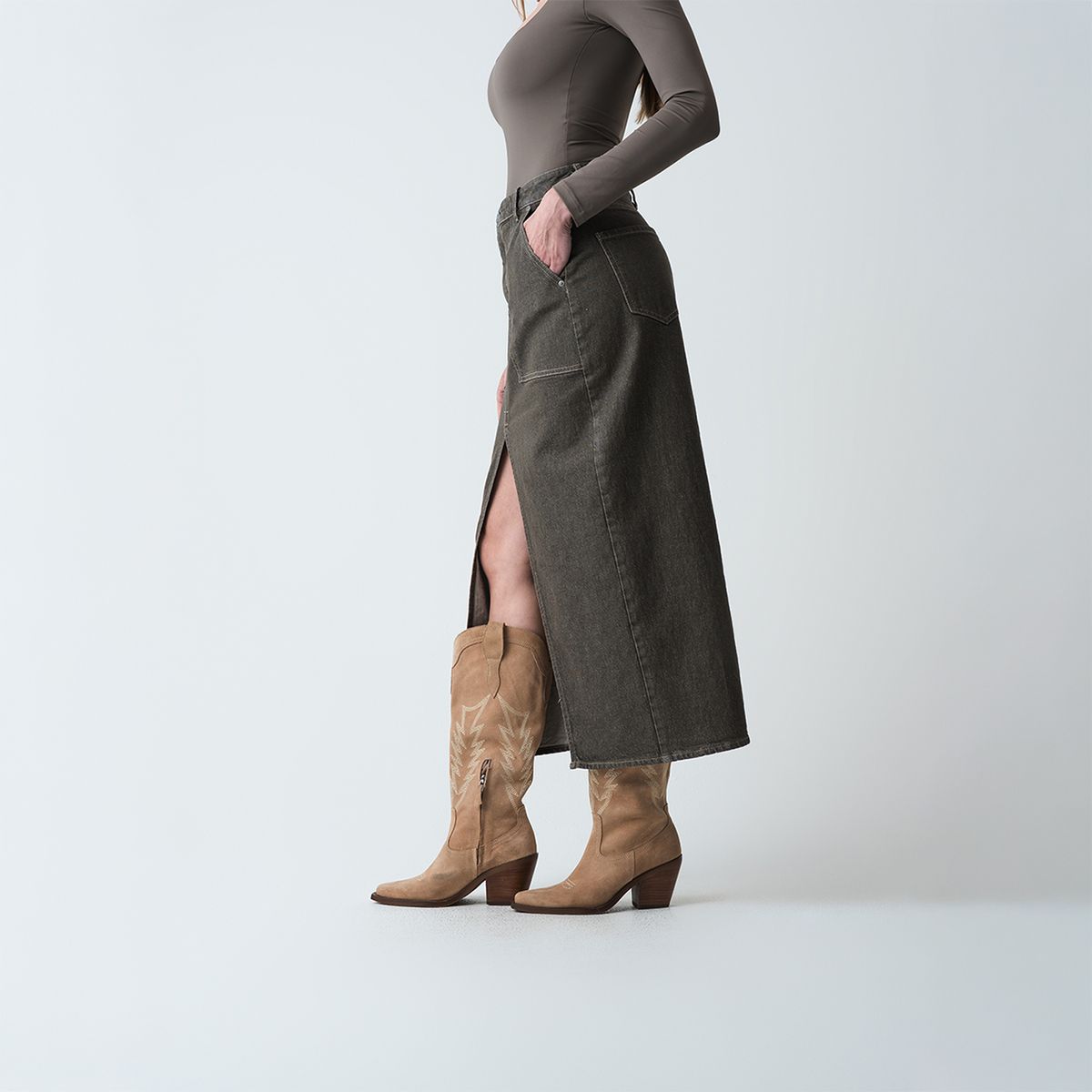 NAF NAF - Falda Larga Mujer Naf Naf