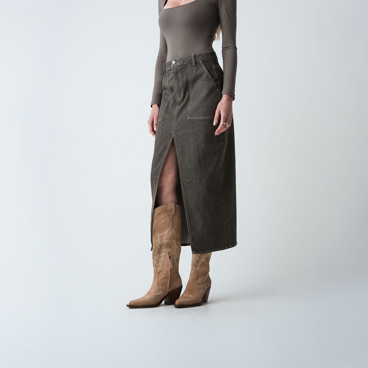 NAF NAF - Falda Larga Mujer Naf Naf